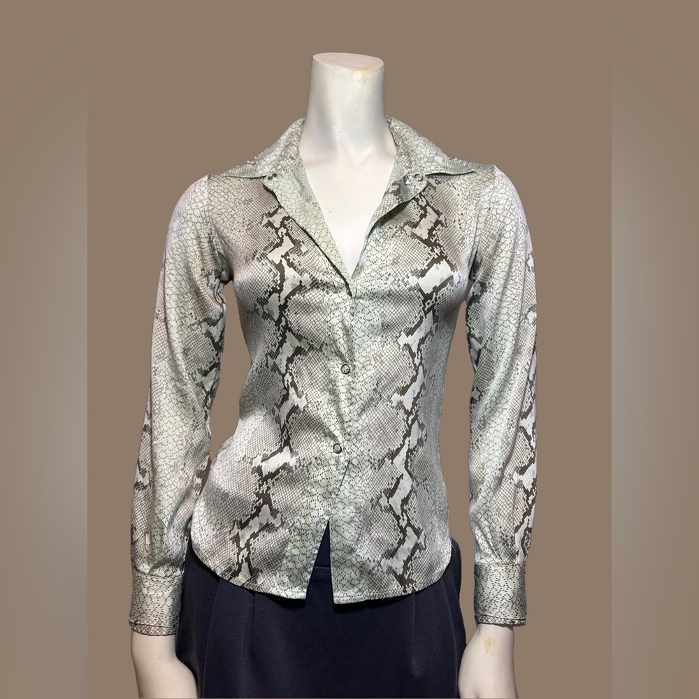 Theory Snakeskin Python Petite Blouse - image 1